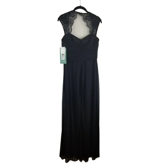 Scarlet Women's Dark Romantic Witchy Fairy Grunge Black Evening Dress Sz 8 - Picture 2 of 11